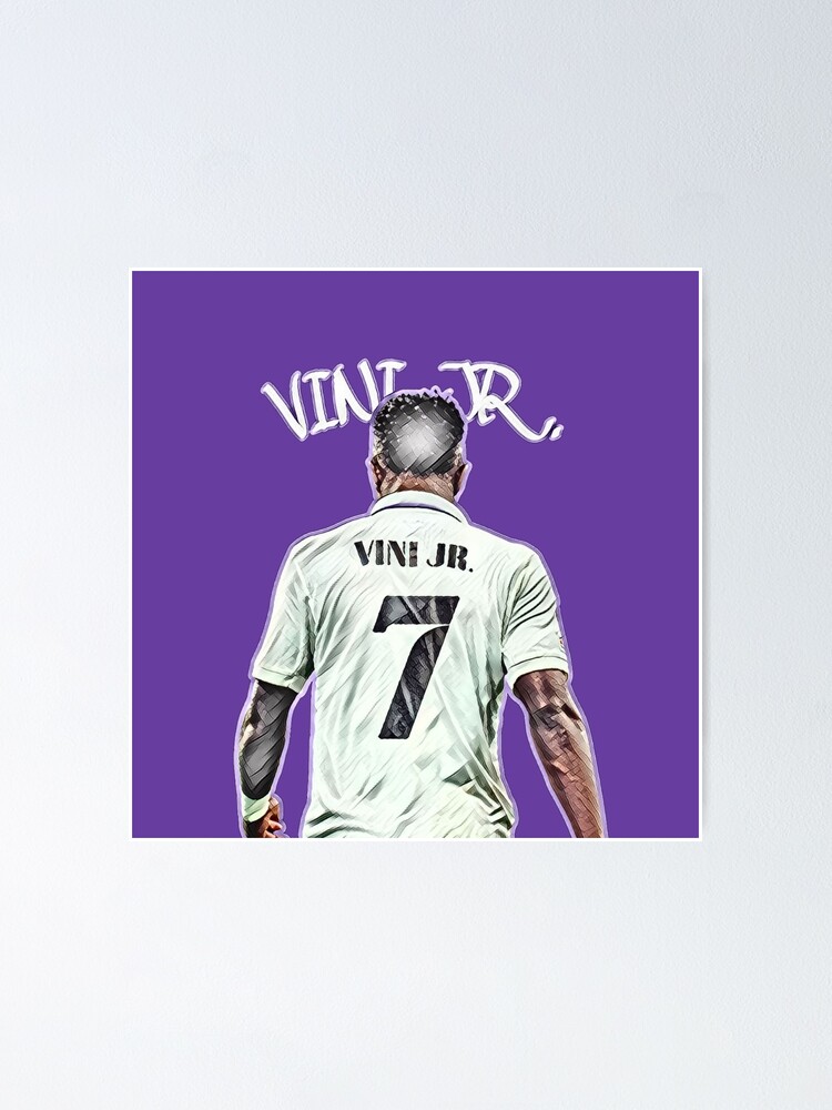 Vini Jr. - Real Madrid number 7 Poster for Sale by footballrb