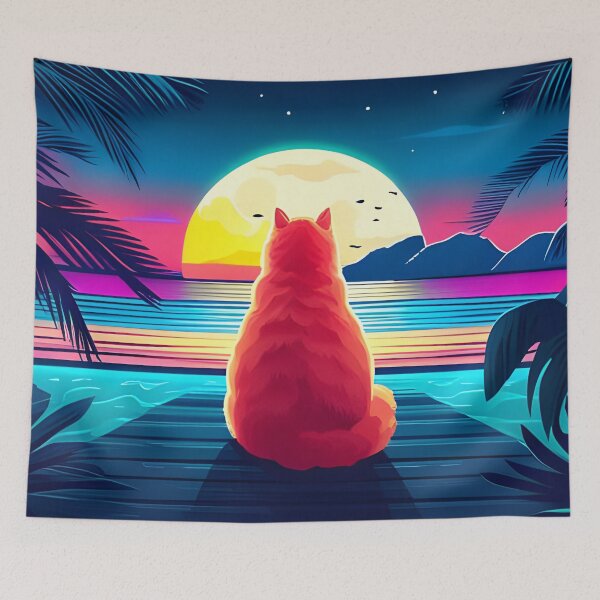 Item preview, Mindful tropical Cat - 1st Edition. (AI Generated).  designed and sold by TheMindfulExpat.