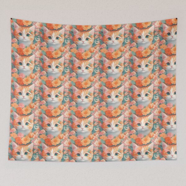 Item preview, Feline Blossoms designed and sold by fa2pinho.
