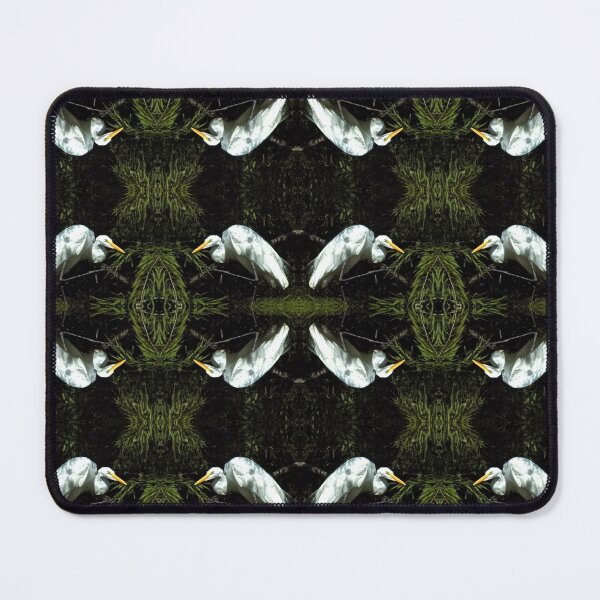 Egret at Rest Mouse Pad