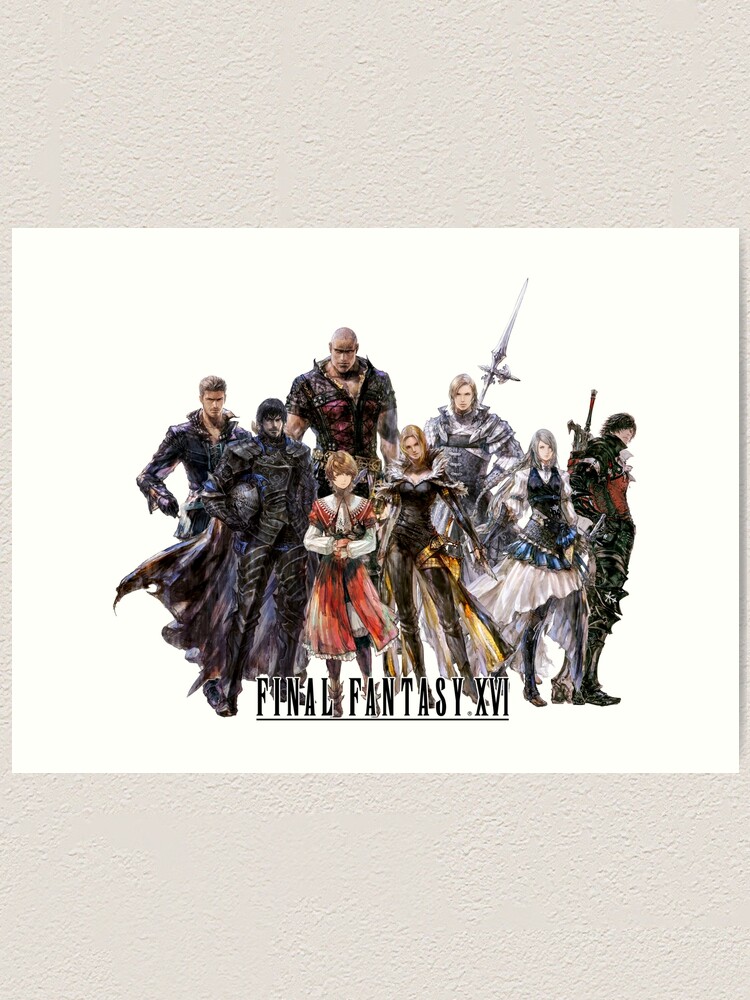 Final Fantasy XVI 16 Game Dominants Characters Poster Art Print Wall Room  Decor