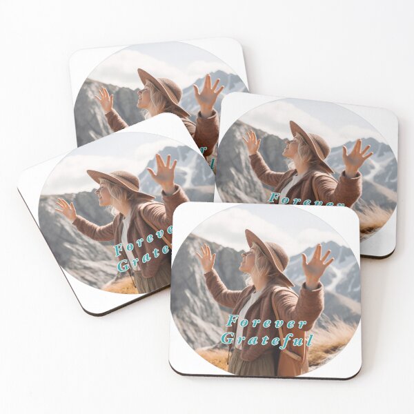 Item preview, Forever Grateful Woman Praising God on the mountain tops designed and sold by Storm20k.