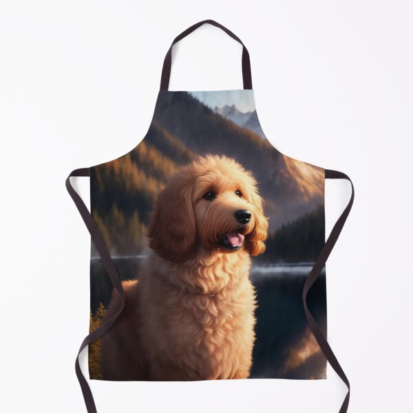 Item preview, Goldendoodle in Fantasy World designed and sold by SereneMuses.