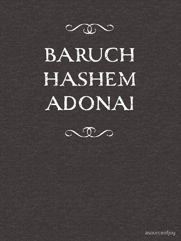 "Baruch Hashem Adonai Hebrew Messianic Christian" Tshirt for Sale by