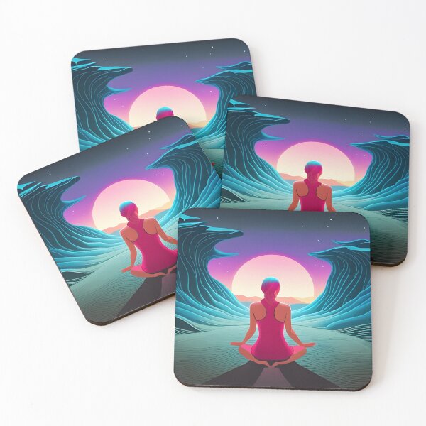 Item preview, Ocean mindfulness enthusiast. (AI generated art). 1st Edition. designed and sold by TheMindfulExpat.