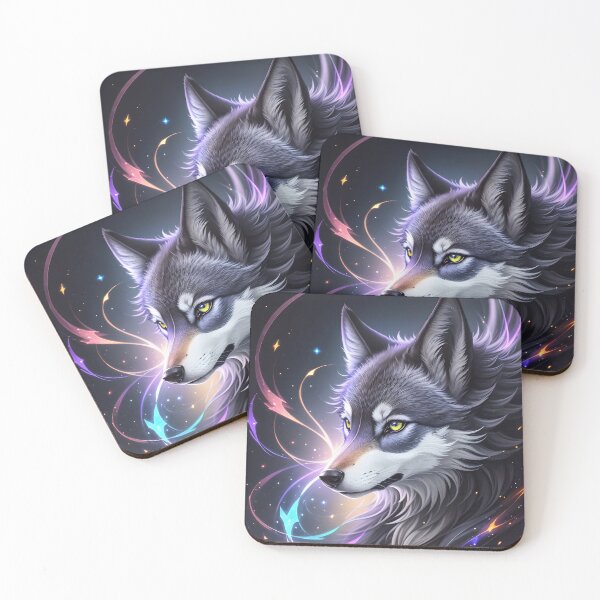 Item preview, Colorful Wolf designed and sold by ArtFusionAI.