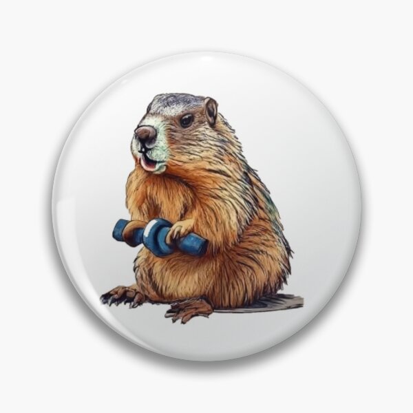 Item preview, Groundhog brown lifting dumbbells designed and sold by GroundhogMs.
