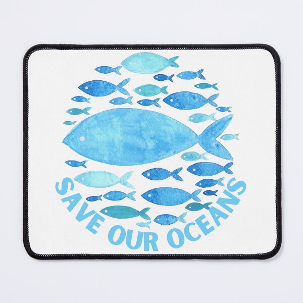 Item preview, Save our Oceans School of Fish designed and sold by LandSeaDesigns.