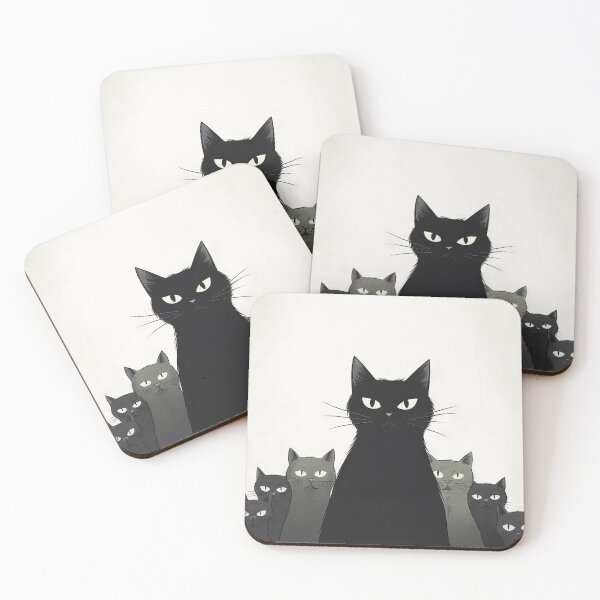 Item preview, Minimalist Cats: Aesthetic of Dark Humor designed and sold by Piotrek0001.