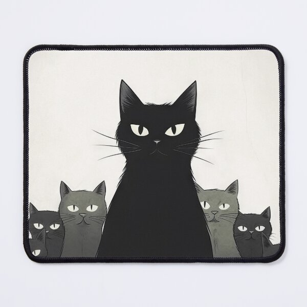 Item preview, Minimalist Cats: Aesthetic of Dark Humor designed and sold by Piotrek0001.