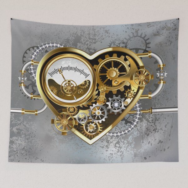 Item preview, Steampunk Heart with Manometer designed and sold by Blackmoon9.