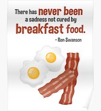 Parks & Recreation // Breakfast Food // Ron Swanson Quotable Poster