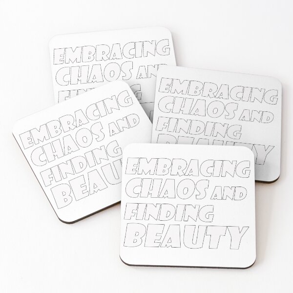 Item preview, embracing chaos and finding beauty. T-shirts designed and sold by AdesivosTop.