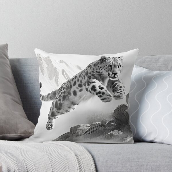 Item preview, Black and White Snow Leopard  designed and sold by Pencil-Art.