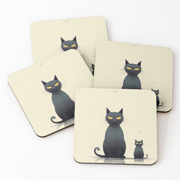Item preview, Minimalist Cats: Aesthetic of Dark Humor designed and sold by Piotrek0001.