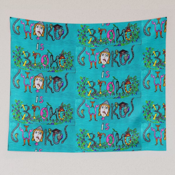 Item preview, woke is broke designed and sold by tracey jacobson.