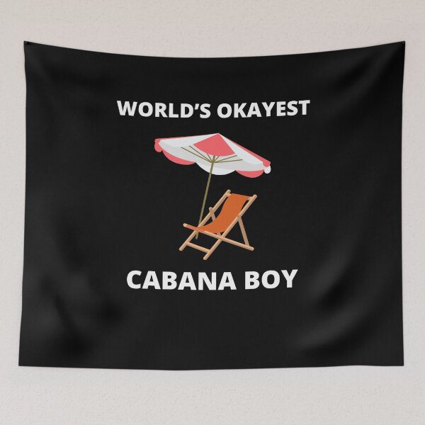 Item preview, Funny cabana boy beach poolside men women designed and sold by Jeangel97.