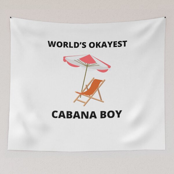 Item preview, Funny cabana boy beach poolside men women designed and sold by Jeangel97.