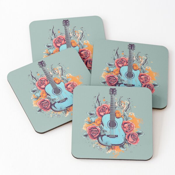 Item preview, Floral Guitar designed and sold by taniasofia.
