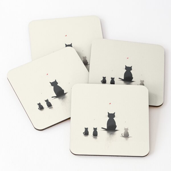 Item preview, Minimalist Cats: Aesthetic of Dark Humor designed and sold by Piotrek0001.