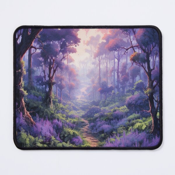 Item preview, Lavender Dreams: A Serene Forest of Purple Hues Landscape designed and sold by EVA4designs.