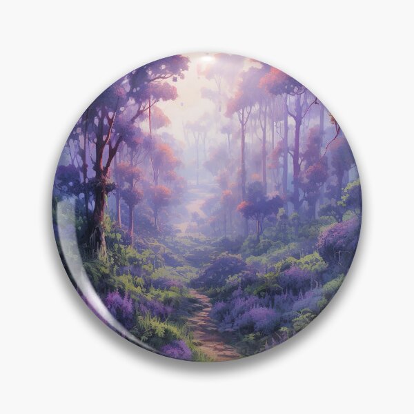 Item preview, Lavender Dreams: A Serene Forest of Purple Hues Landscape designed and sold by EVA4designs.