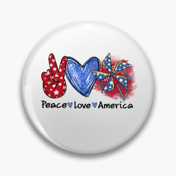 Item preview, Happy 4th of July Peace Love Americ designed and sold by JIArtistry.