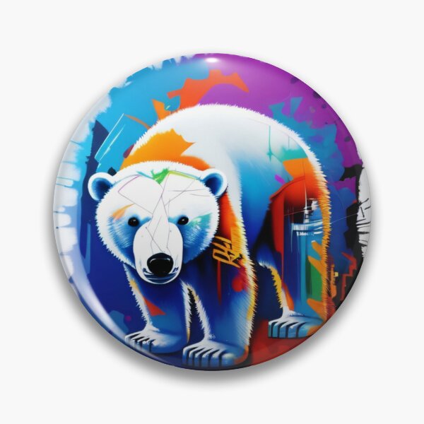 Item preview, Graffiti Polar bear designed and sold by SchwartzRimbas.