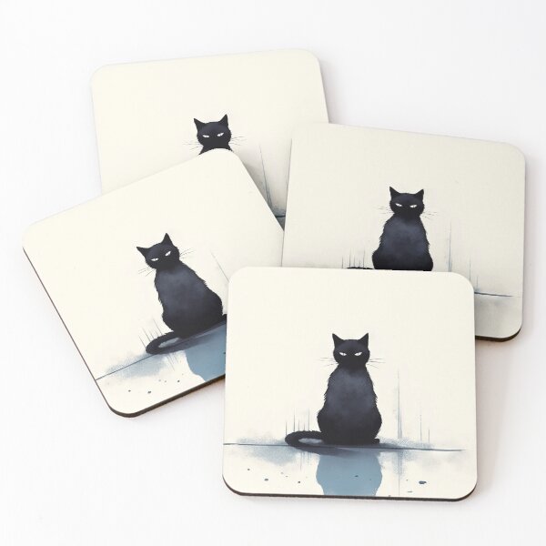 Item preview, Minimalist Cats: Aesthetic of Dark Humor designed and sold by Piotrek0001.
