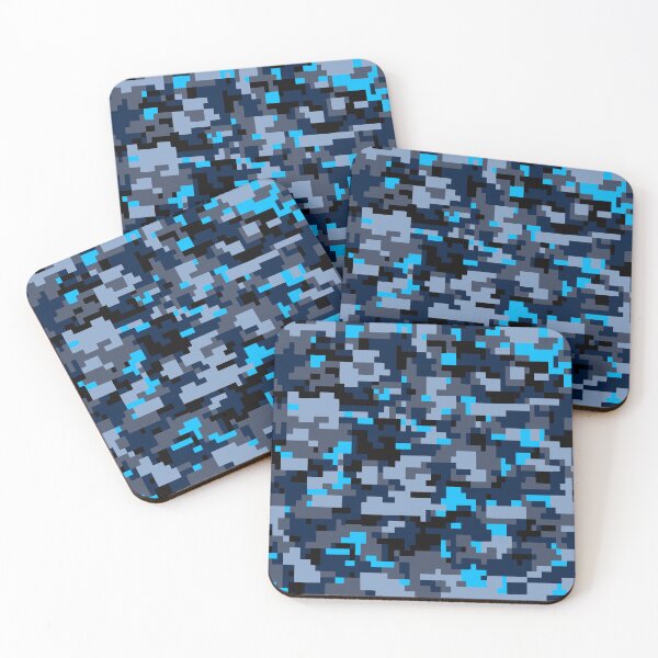 Item preview, Bright NEON Blues Woodland Arctic Style Green Camo Texture - Repeating Tiled Safety Green Camouflage Digital Digital Paper designed and sold by ChattanoogaTee.