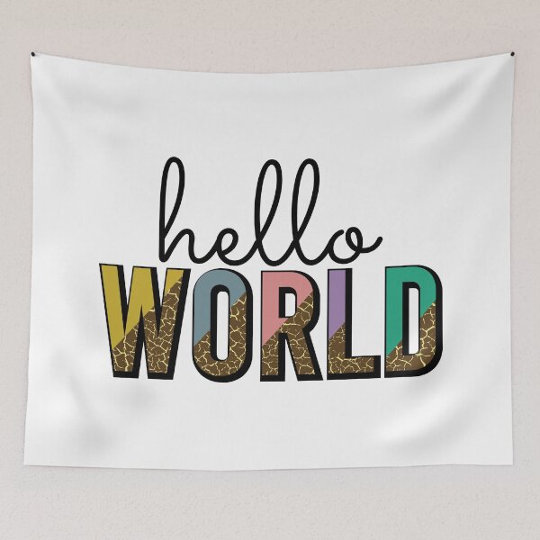 Item preview, Hello World designed and sold by Dina S  Morris.