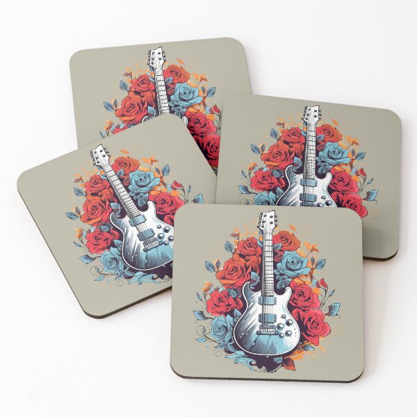 Item preview, Floral Guitar designed and sold by taniasofia.