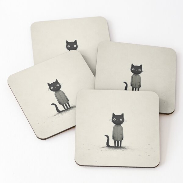 Item preview, Minimalist Cats: Aesthetic of Dark Humor designed and sold by Piotrek0001.