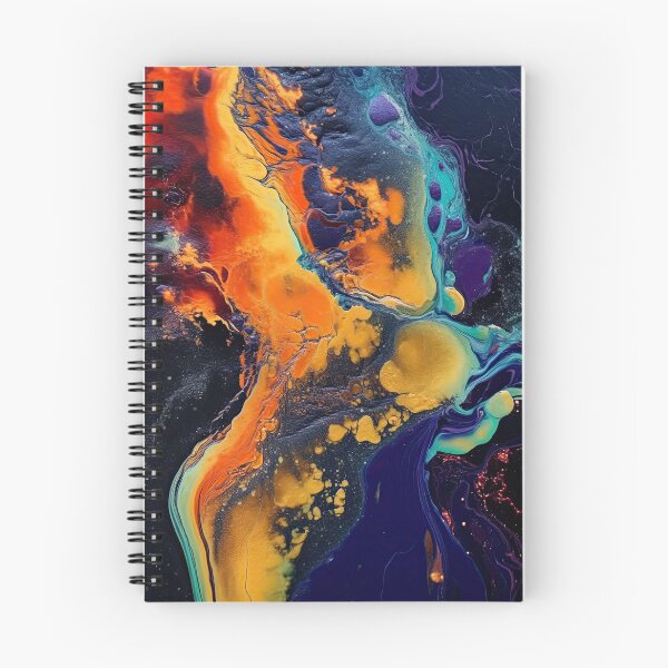 Artikelvorschau, Abstrakt - blaue, violette und orangefarbene Wirbel entworfen und verkauft von Studio-Gekko.