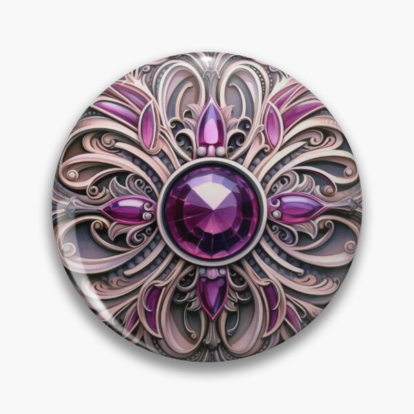 Item preview, Jewel Inspired Geometrical with Intricate Illustration designed and sold by ArtfulImprints.