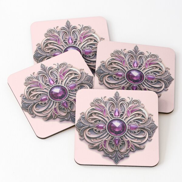 Item preview, Jewel Inspired Geometrical with Intricate Illustration designed and sold by ArtfulImprints.