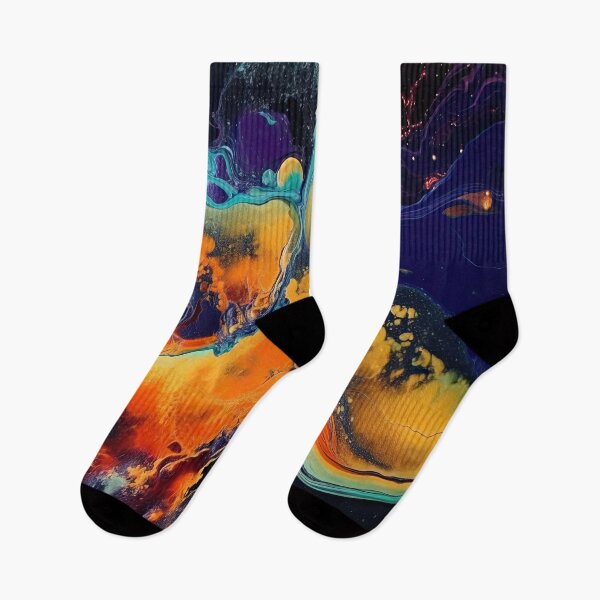 Item preview, Abstract - blue, purple and orange swirls designed and sold by Studio-Gekko.