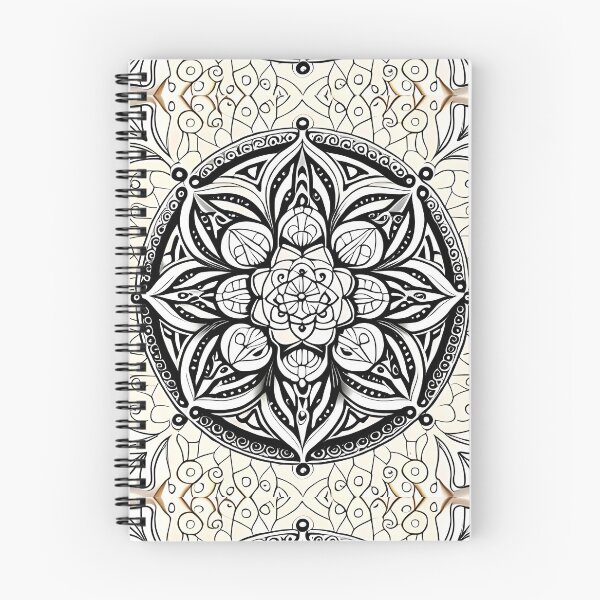 Item preview, Monochrome Mandala Line Drawing designed and sold by sudipaspeaks.