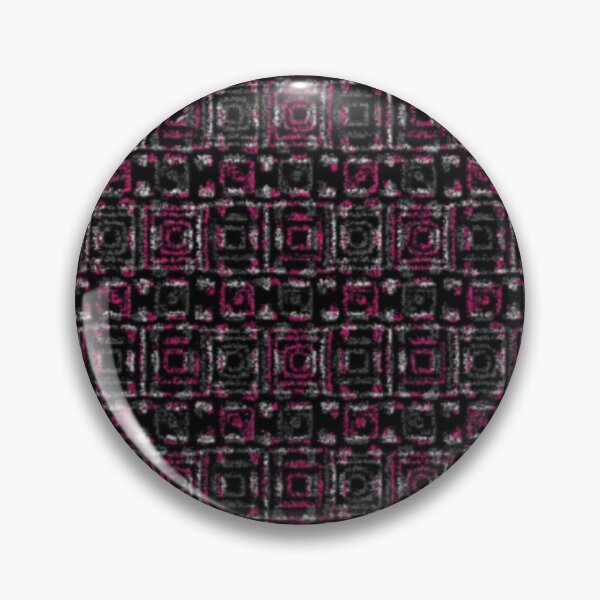 Item preview, Fuchsia and gray pattern of undone checks on a black background. designed and sold by MirBer.