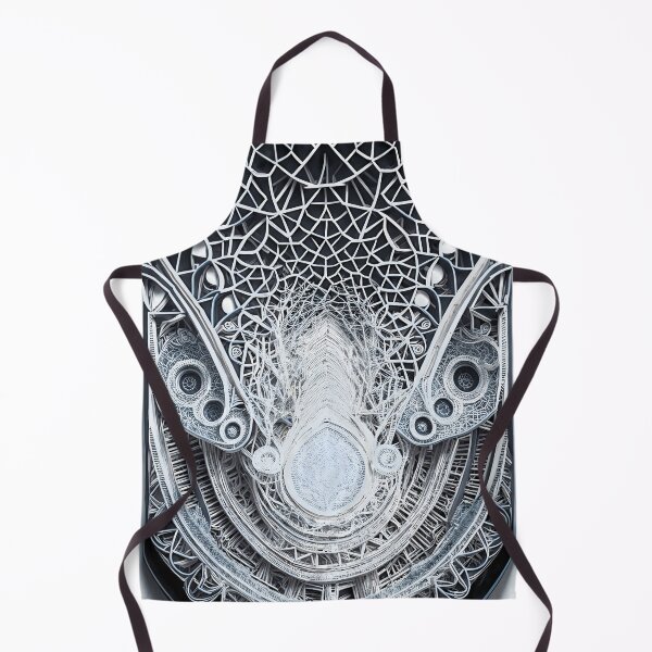 Item preview, White Fractals geometry designed and sold by Transelasticart.