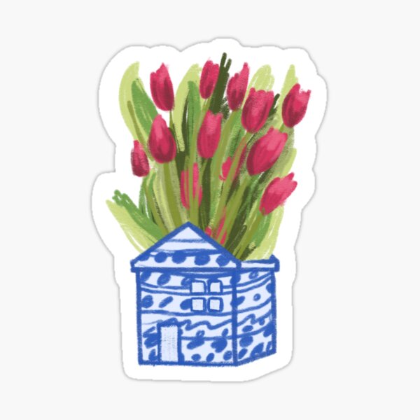 Harry's Tulips Sticker