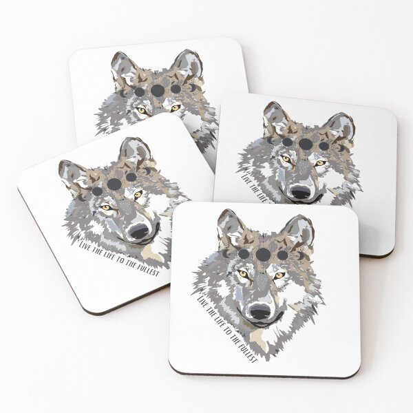 Item preview, Inspirational Support Animal, Alpha Wolf Guide, Guidence, Ability to Work Together, Family, Earth Element designed and sold by CastielloDesign.