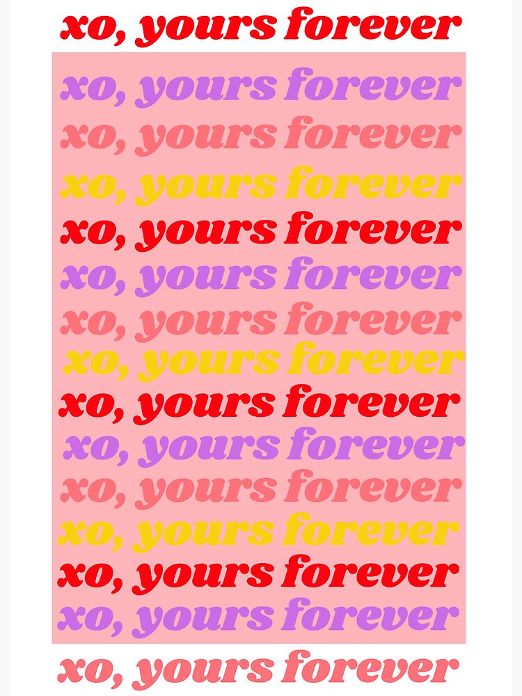 Chi Omega Yours Forever Art Board Print