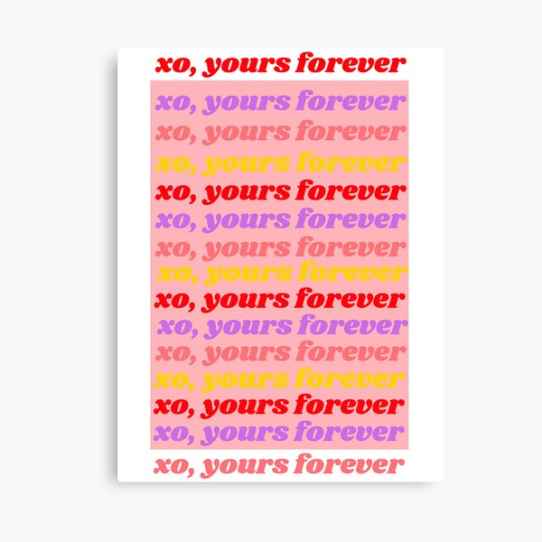 Chi Omega Yours Forever Art Board Print