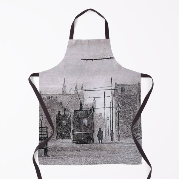 Item preview, 'Bolton, England. Vintage Folds Road Scene' by Helen V James. graphite drawing designed and sold by helenvjames.