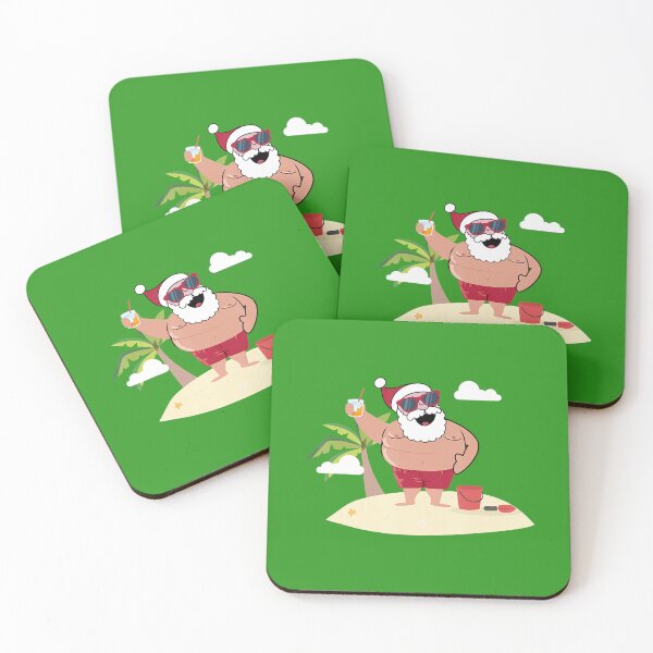 Item preview, Beach Santa 	, Tropical Christmas, Palm, Trees & Drinks 		 designed and sold by faeoxqckpc35.