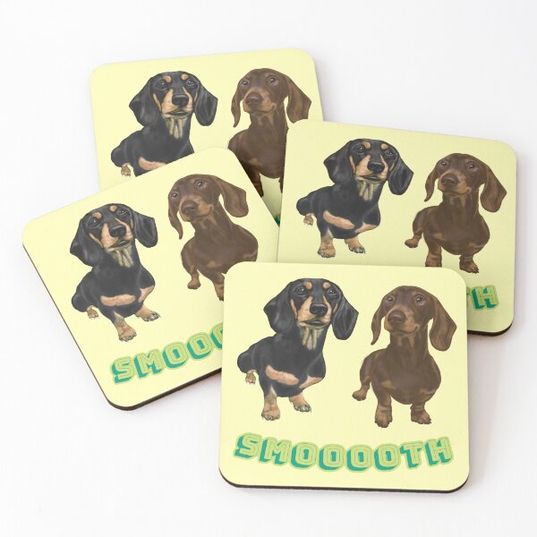 Item preview, Smooth Haired Dachshunds designed and sold by barksandsqueaks.
