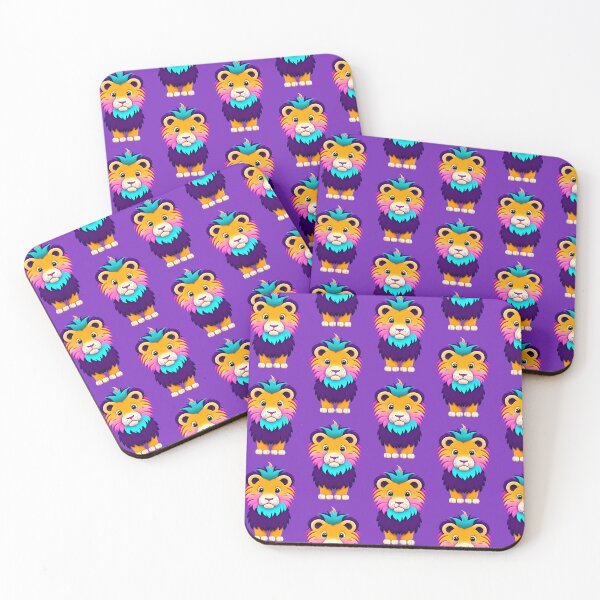 Item preview, Colorful cute lion designed and sold by Elobrdn.
