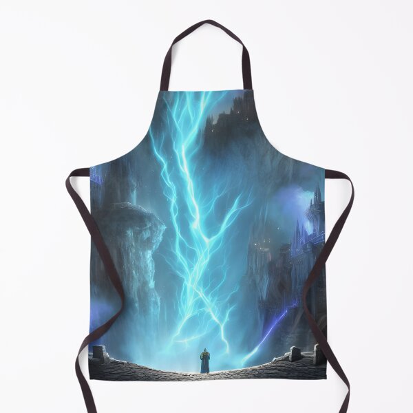 Item preview, Kingdom with lightning in middle- Landscape Art designed and sold by dosedai.