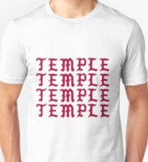 Temple University in Pablo Style Letters Slim Fit T-Shirt